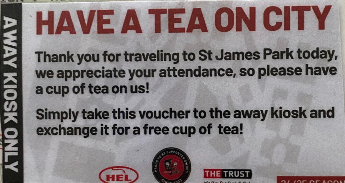 Free voucher from the 24/25 season